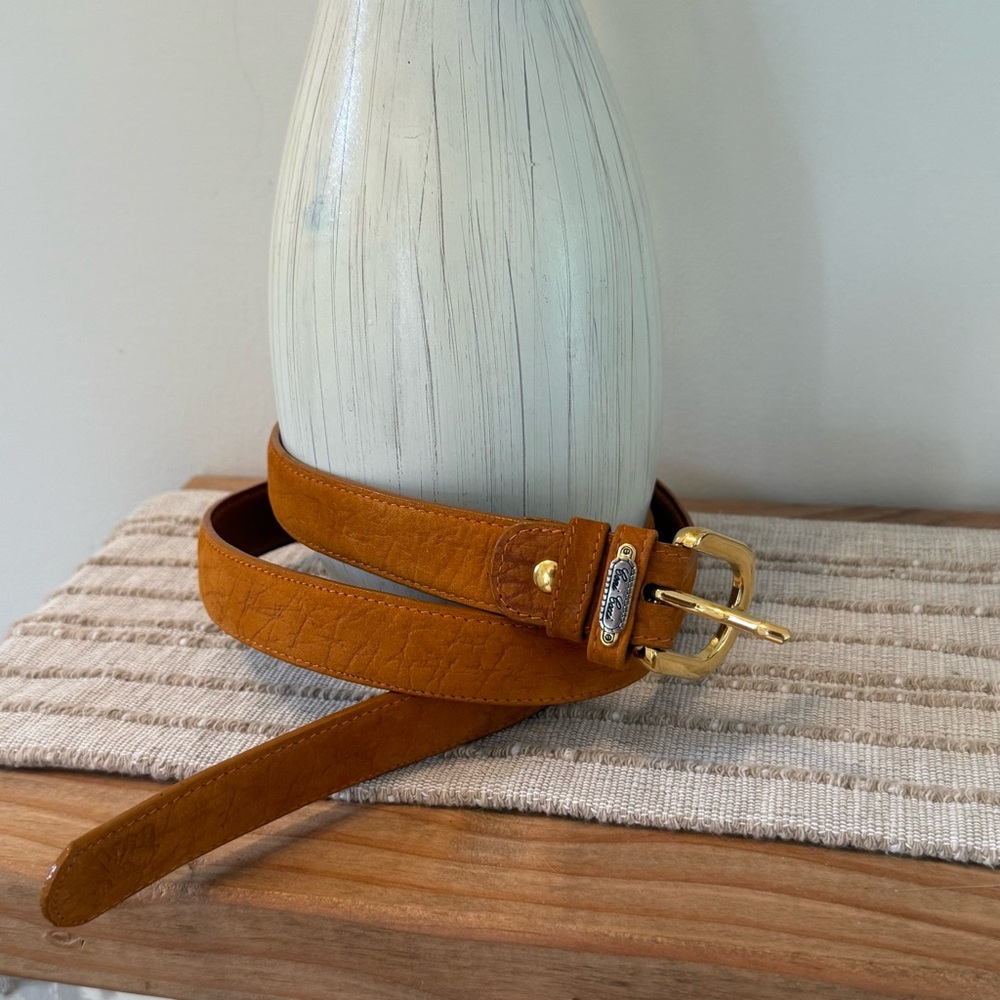 Genuine Leather CONI COCCI belt made in Italy NO HOLES? - Picture 2 of 8